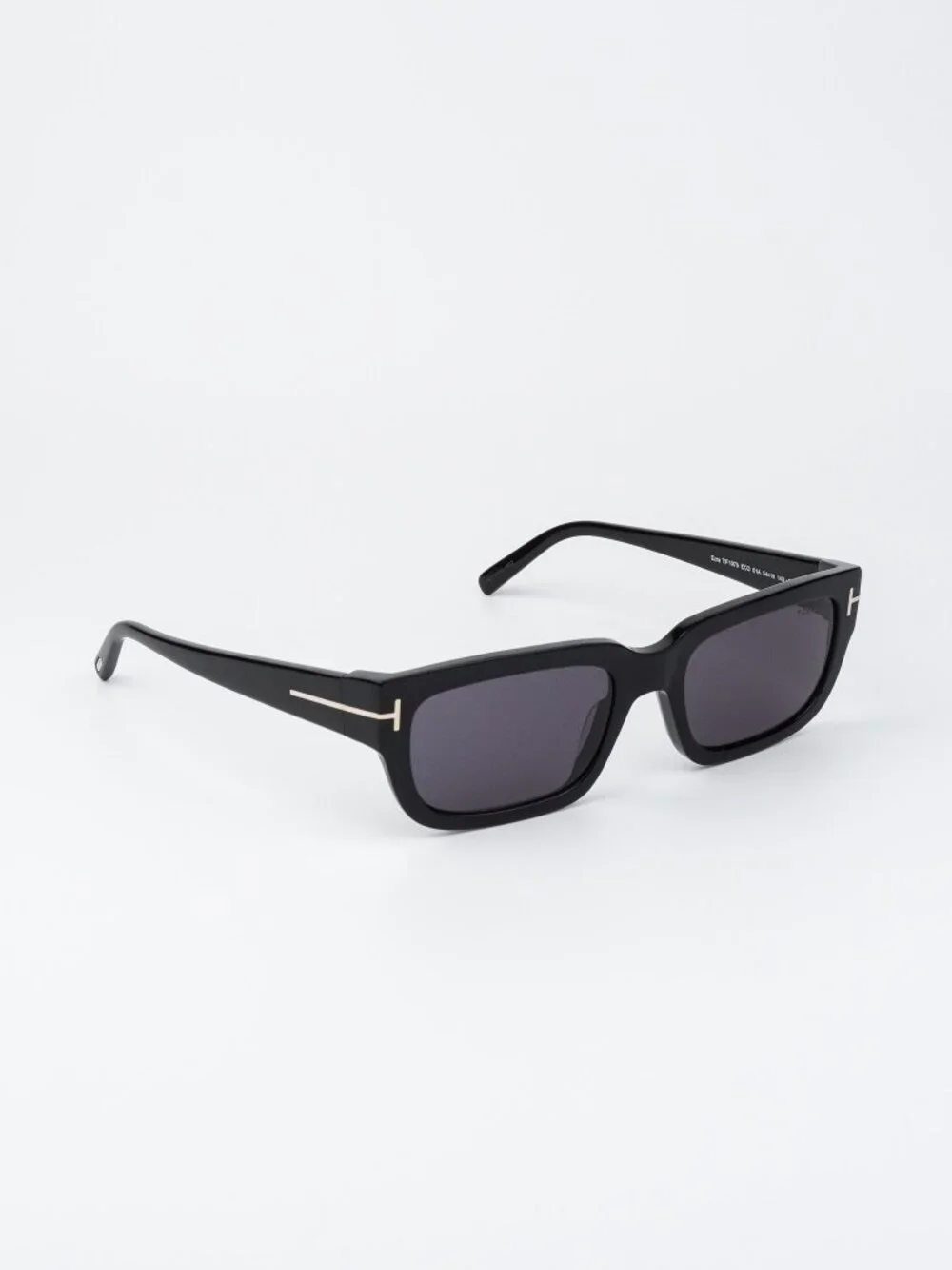 Tom Ford EZRA Men Sunglasses Black Smoke Rectangle FT1075/S 01A NEW AUTHENTIC